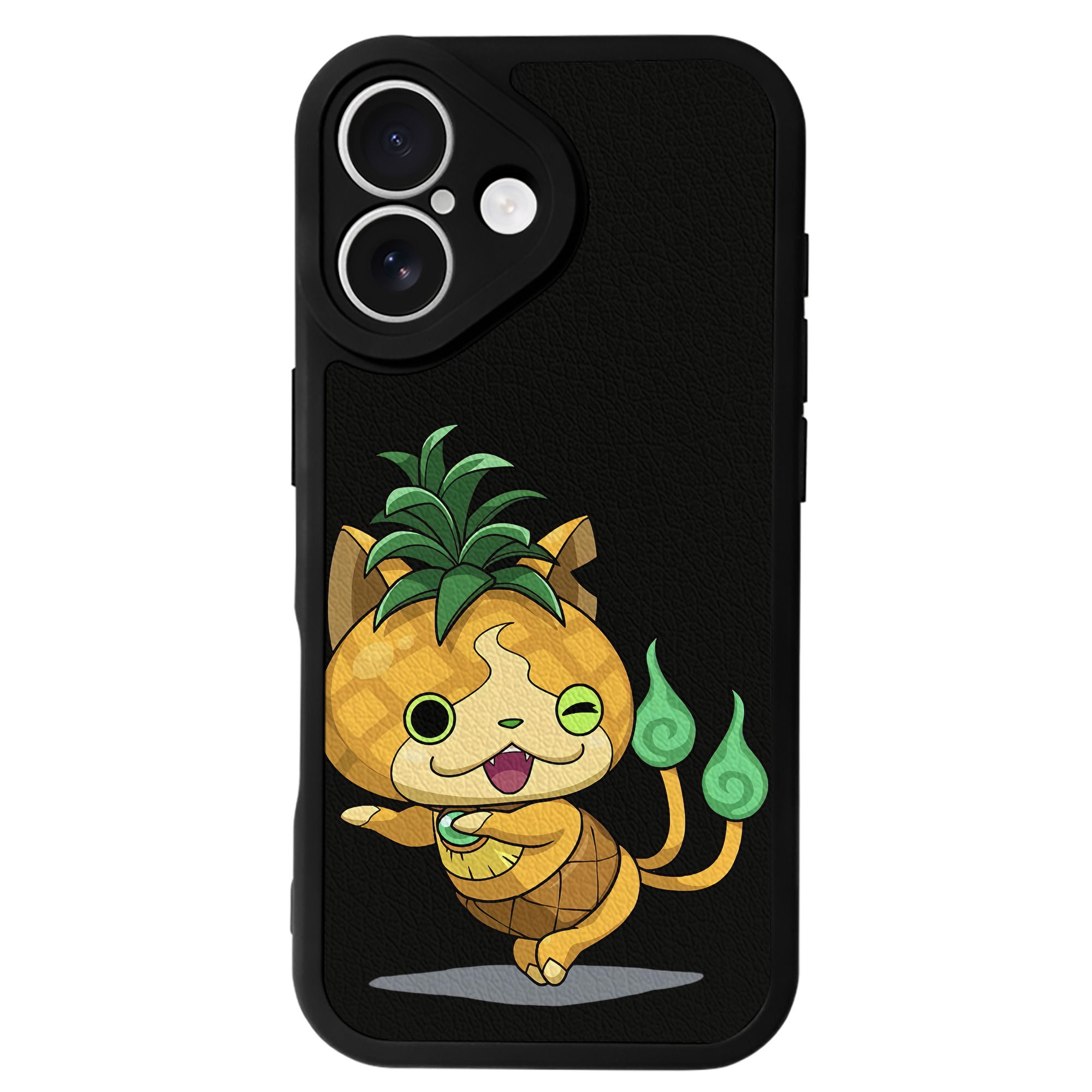 （画像用） 妖怪ウォッチ Yo-kai Watch 【iPhone 16シリーズ対応】シリコンスマホケース（レザー調） 材質：シリコン